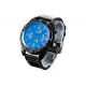 Часы наручные Faleidu FLD005-A - цвет черный, кожаный ремешок