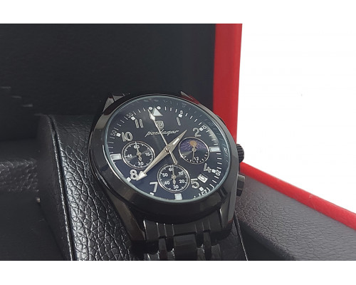 Часы Poedagar p816 - цвет черный, черный металлический ремешок